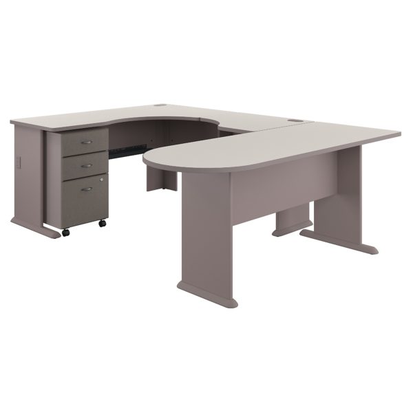 Bush Business Furniture Series A U Shaped Corner Desk With Mobile